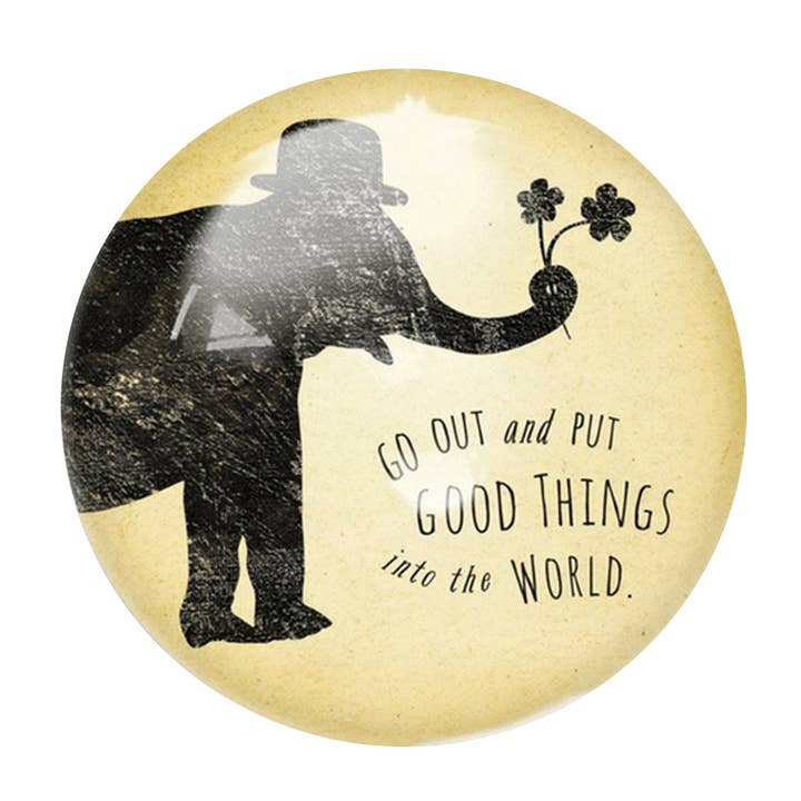 Paperweight - Put Good Things into the World for wholesale by Sugarboo & Co