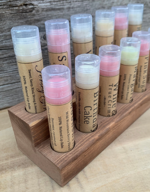 Urbanfarmergirls - Wholesale Lip Balm - Wooden Lip Balm Counter Top Display7