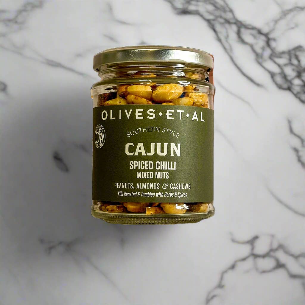 Olives Et Al – wholesale Nötter – Kryddade Cajun-rostade nötter med chili från Bayou