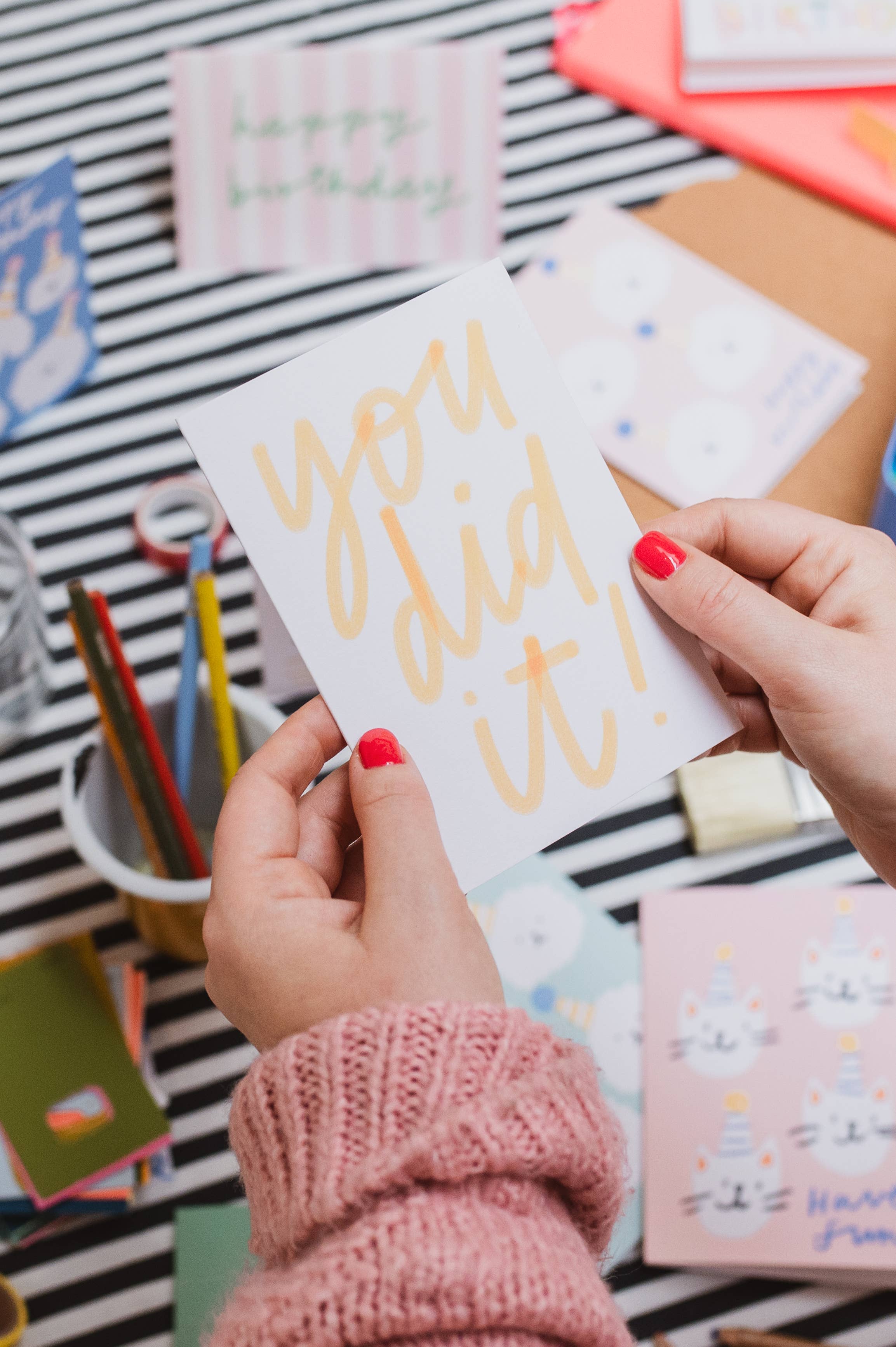 Letterbox Lane - Wholesale Congratulations Card - You did it! celebration card Exam results card 1