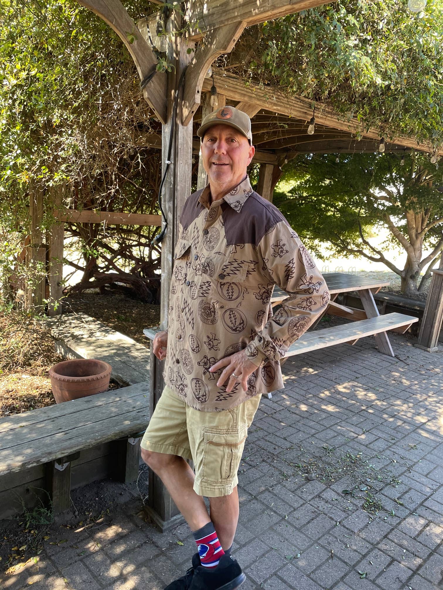 Jayli Clothing - Wholesale Button Down Shirt - Men's - Grateful Dead  Long Sleeve Men's Cotton Shirt Printed Fabric2