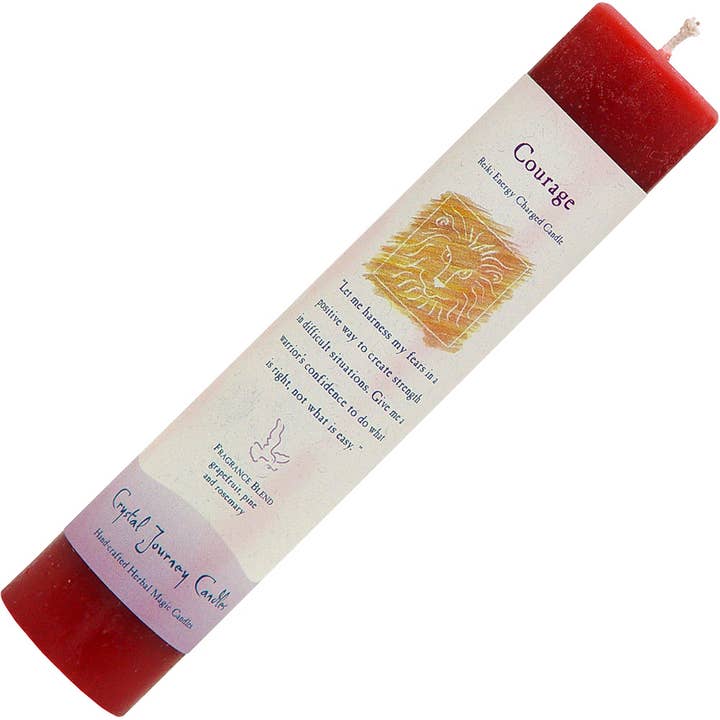 Reiki Herbal Pillar Candle Courage (Each) for wholesale by Kheops International