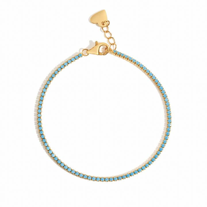 Turquoise tennisarmband voor wholesale door Sami Jewels