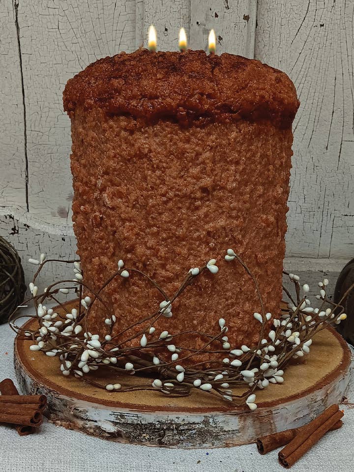 Cinnamon Bun 3 Wick Candle for wholesale by Warm Glow Candle Company