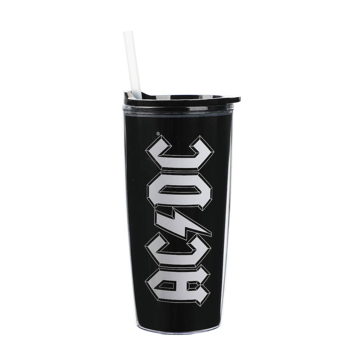 Bioworld Merchandising - Wholesale Drinking Glass/Cup - ACDC Logo Black 22 Oz Acrylic Cup4
