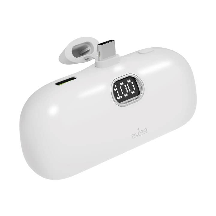 Power Bank 5000Mah Con Connettore Integrato "Power Plug per la vendita all'ingrosso da parte di PURO