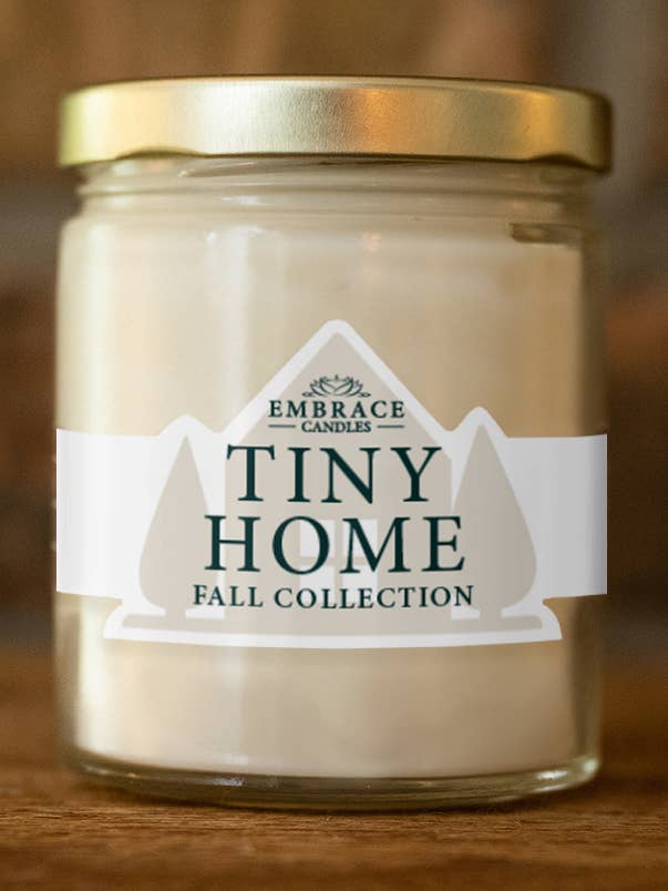 Tiny Home 8oz Fall Candle for wholesale by Embrace Candles