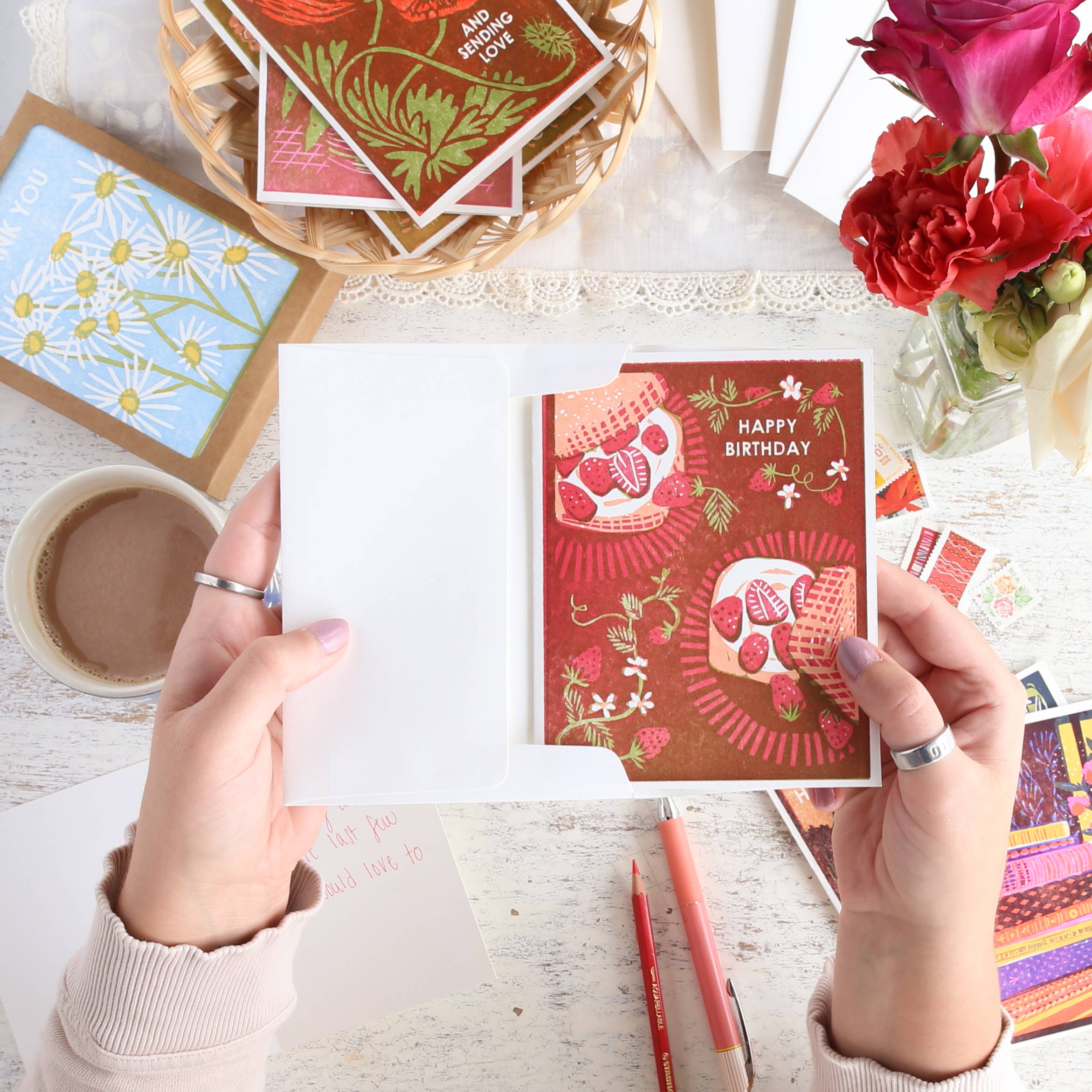 Heartell Press - Wholesale Birthday Card - Happy Birthday (Strawberry Shortcake) Card4