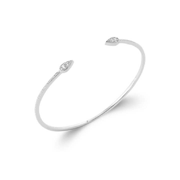 JewelryPrivatelabel Amelia .925 Sterling sølv forgyldt Rhodium armbånd Cubic Zirconia for engroshandel hos Jewelry Private Label