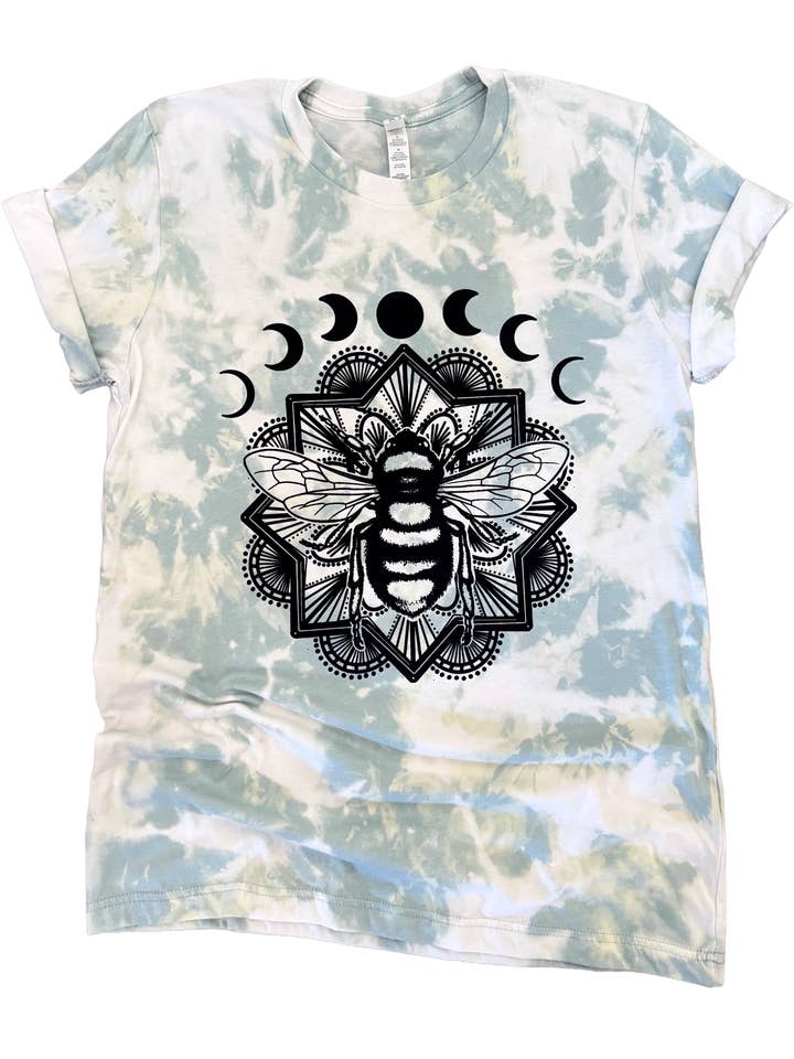 Celestial Bee Mandala Tee for wholesale by Pick Your Poison Tees LLC (Formerly Wandering Owl Designs)