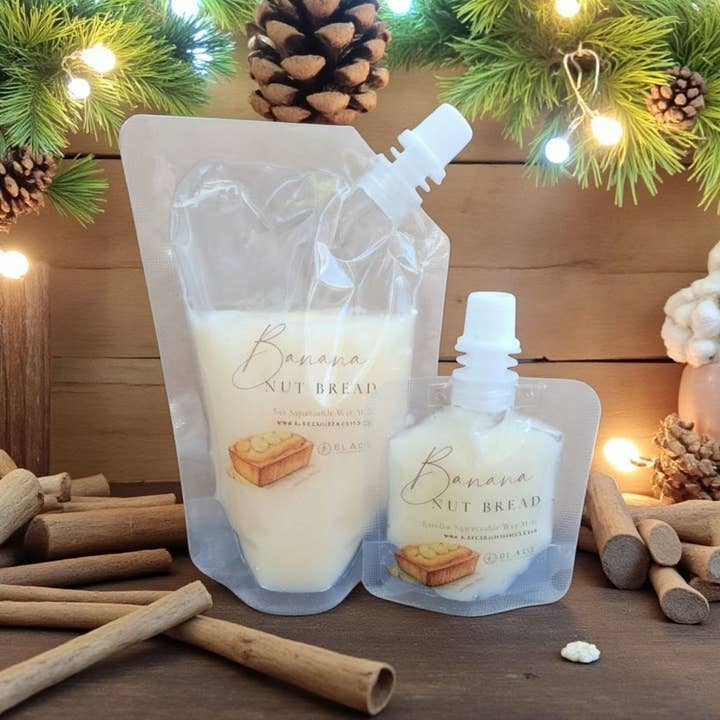 Black Cauldron Soap Co. - Wholesale Wax melt - Banana Nut Bread - Squeezable Wax Melt2