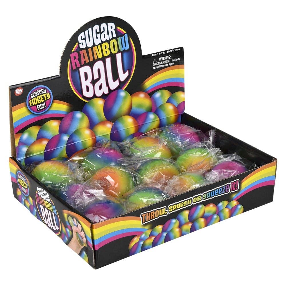 La Luna Bella - Toys – Engroshandel Klemmelegetøj - Børn og baby – 2,4 „Rainbow Squeezy sukkerkugle 12ct LLB Squishy Legetøj5