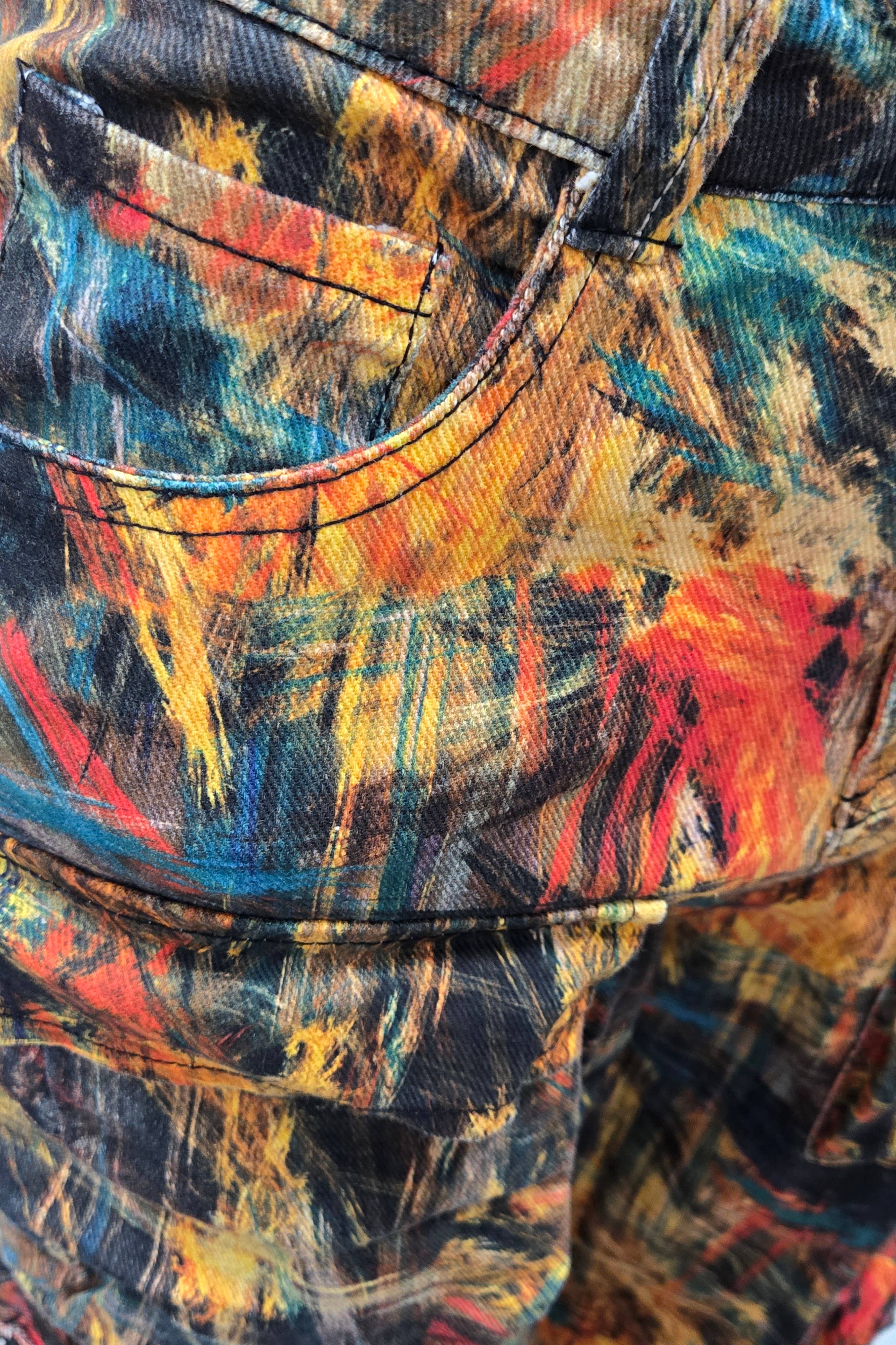 5besties inc - Wholesale Jeans - Women's - TIE DYE PRINT UTILITY CARGO JEANS11