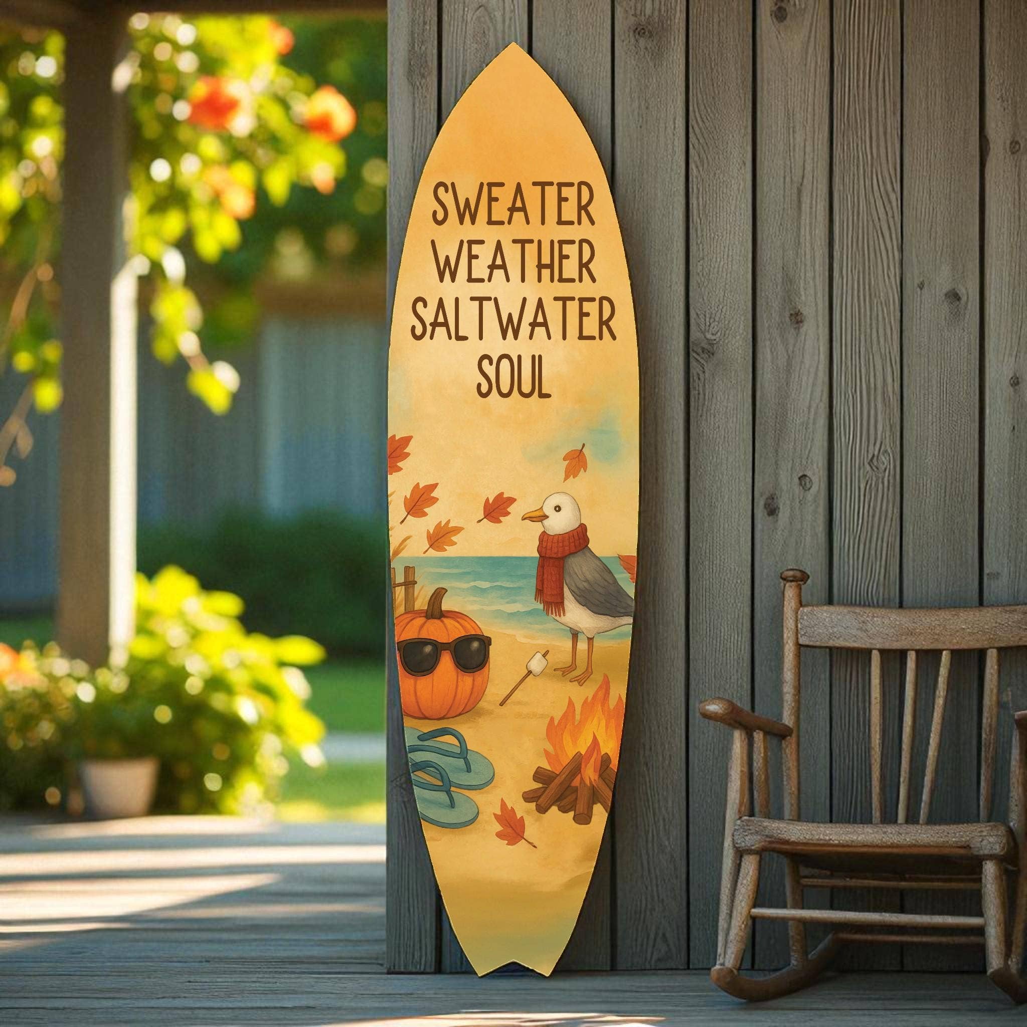 JennyGems - Wholesale Bordje voor buiten - Herfst Stranddecor Surfplank Bord - Binnen Buiten8