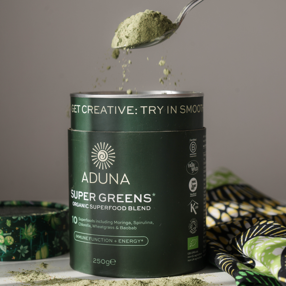 Aduna Superfoods - Wholesale Protein/Superfood Powder - Super Greens Superfood Blend | Immunity & Energy | 275g2