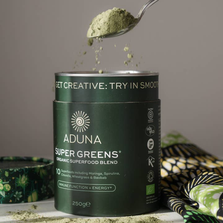 Aduna Superfoods - Wholesale Protein/Superfood Powder - Super Greens Superfood Blend | Immunity & Energy | 275g2
