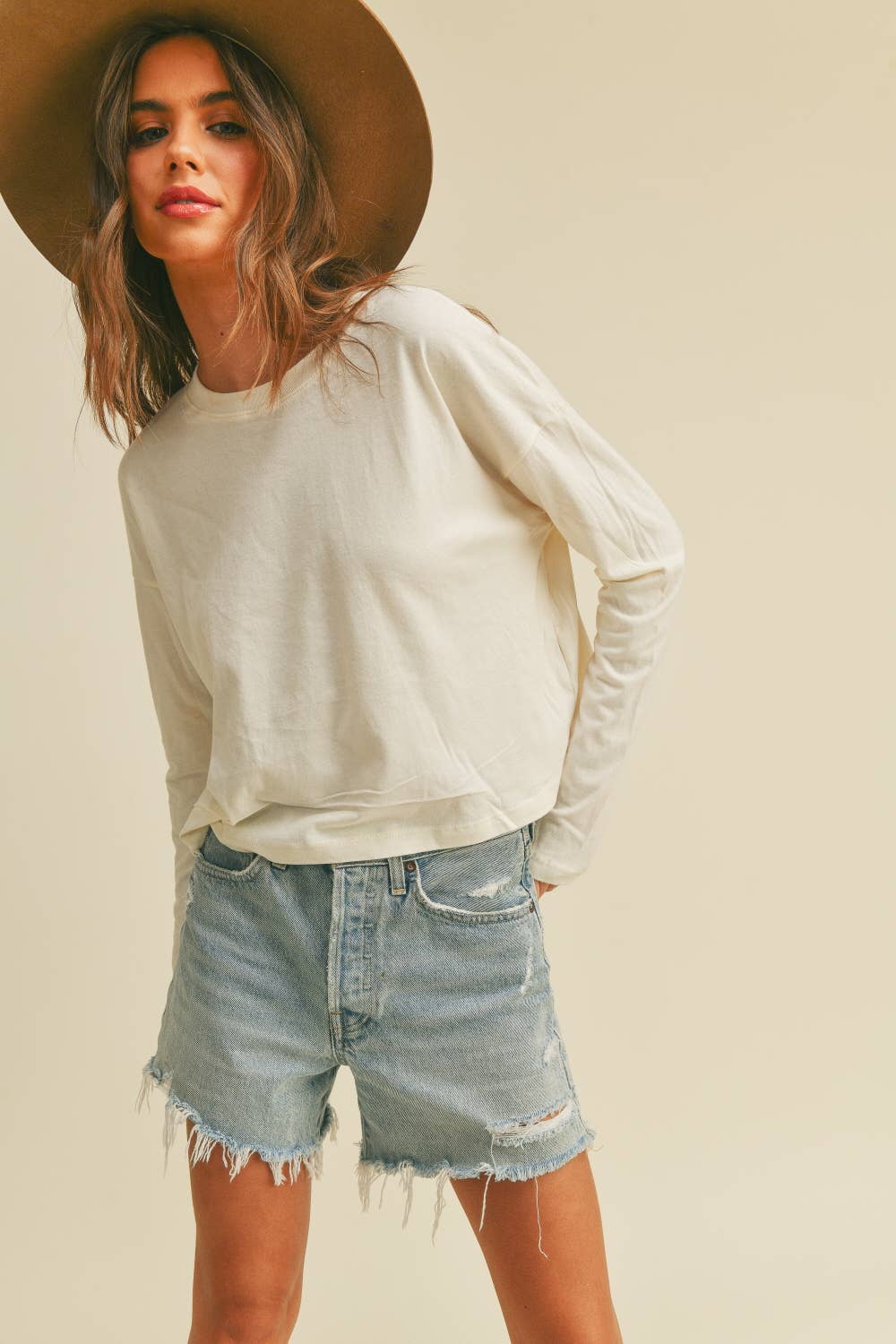 Honestee - Wholesale T-Shirt - Women's - Blank Long Sleeve T-Shirt31