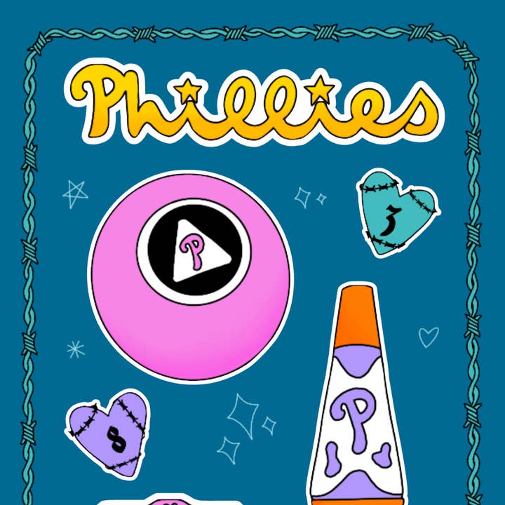 Lucky Lasso - Wholesale Sticker - Phillies sticker sheet0