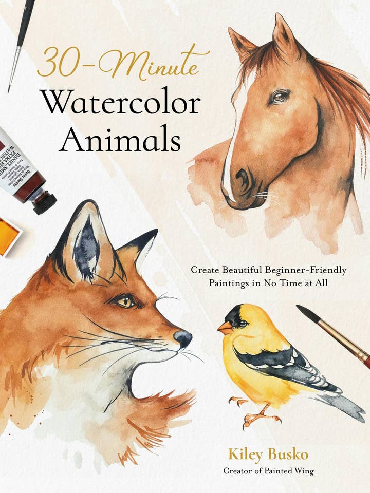 30-Minute Watercolor Animals: Beginner-Friendly Paintings for wholesale by Macmillan Publishers