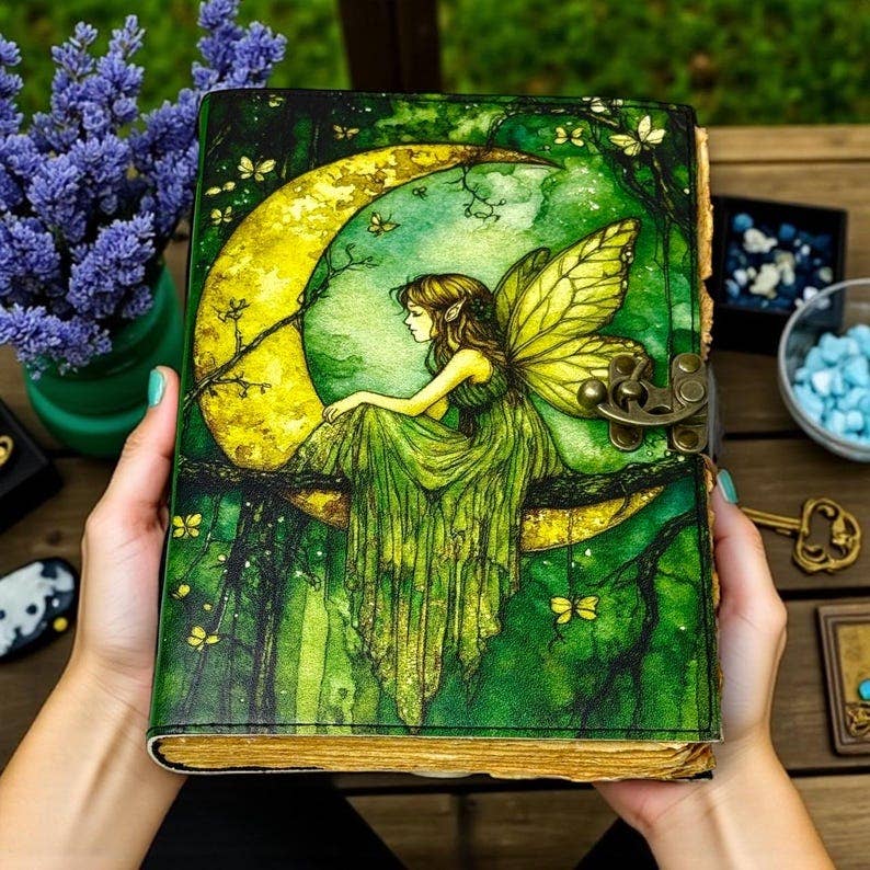 Leatherooze - Wholesale Journal/Diary - Fairy Leather Grimoire Journal – 200 Pages Book 3