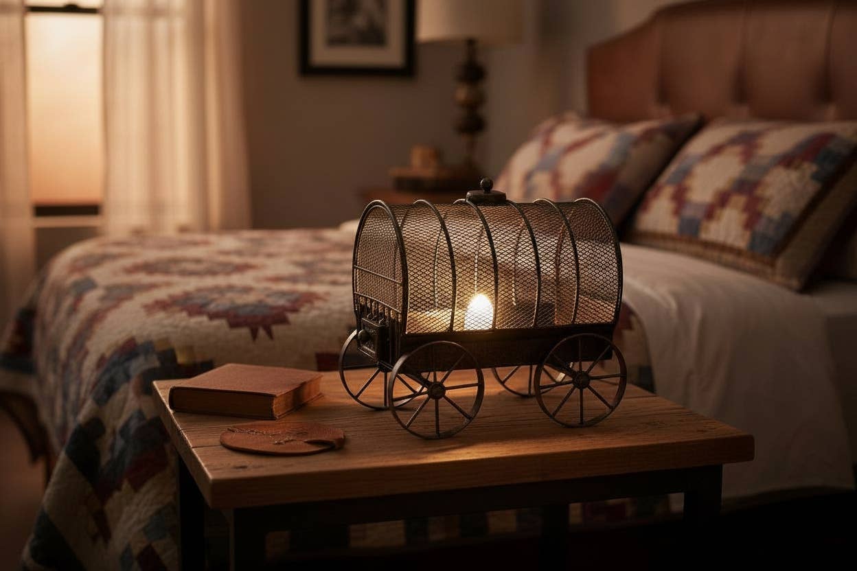 De Leon Collections - Wholesale Night Light - METAL WAGON NIGHT LIGHT