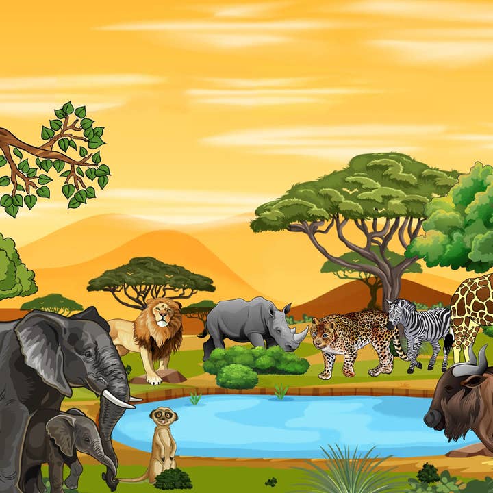 African Jungle Jigsaw Puzzle for wholesale by Star Apple Puzzles