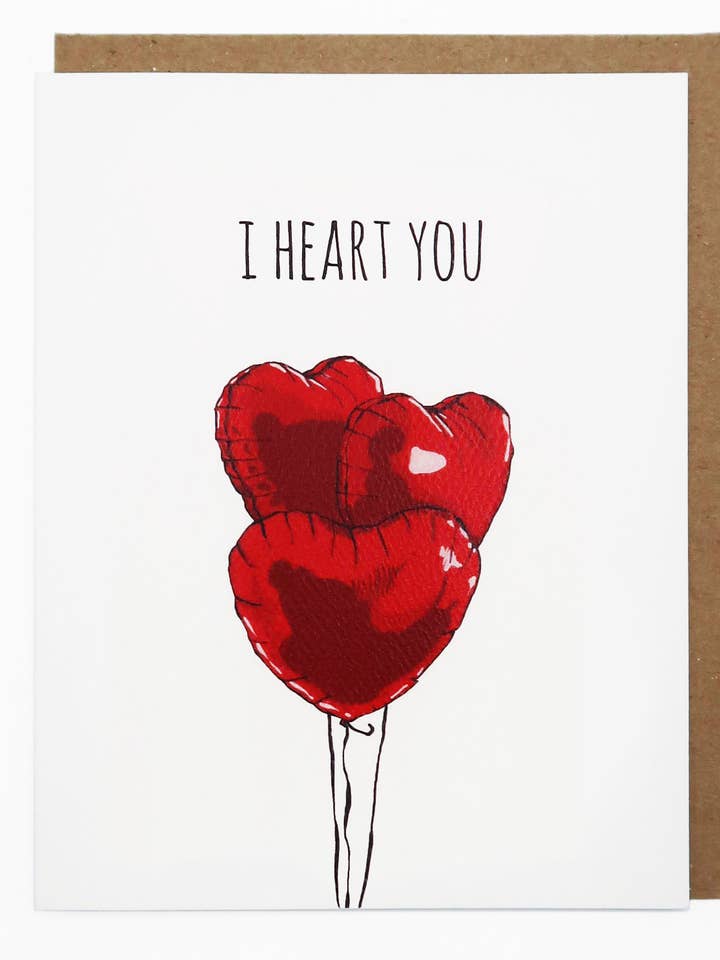 I Heart You - Venskabskort for engroshandel hos Noted By Copine