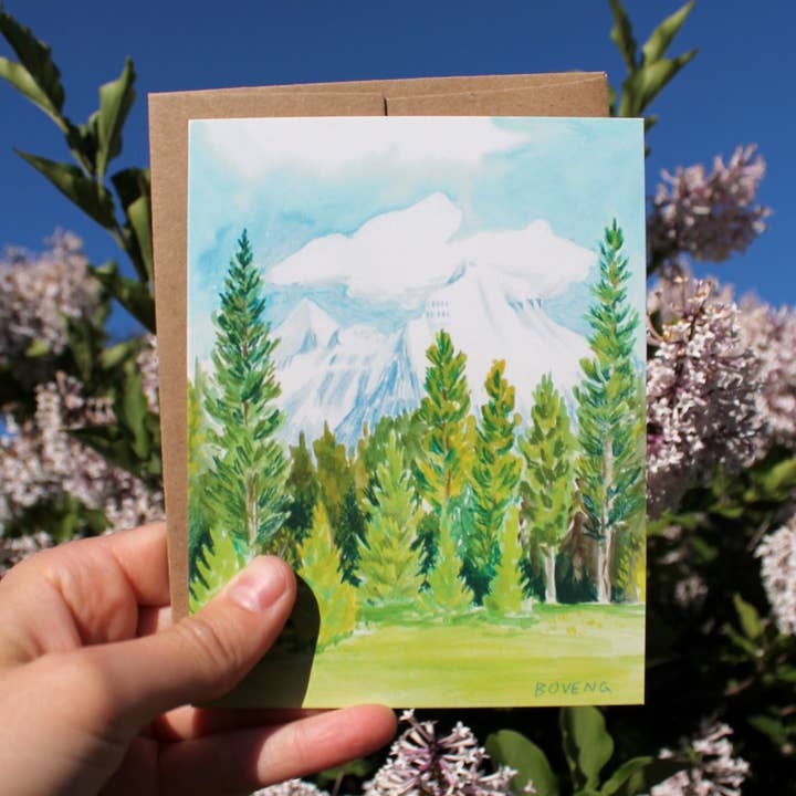 Rainbow Peak-Grußkarte für den Großhandel von Sydney Boveng