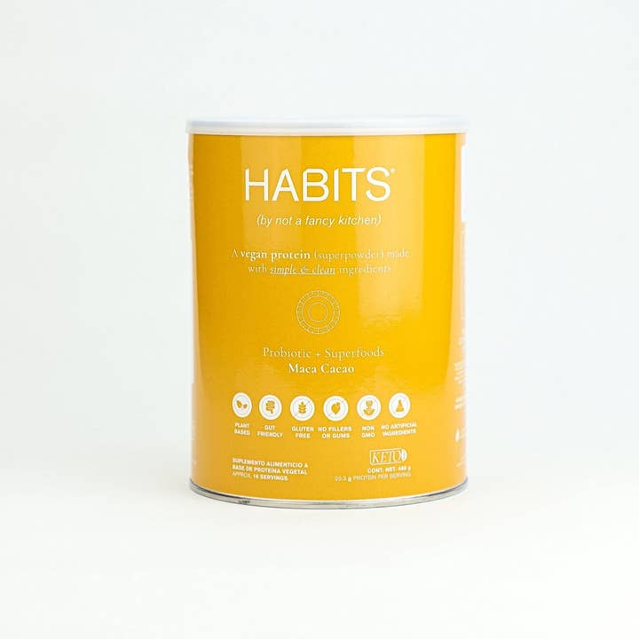 NFit USA - Fitness Market - Venta al por mayor Proteínas y superalimentos en polvo - Habits - Proteína vegana en polvo con probióticos - Maca Cacao