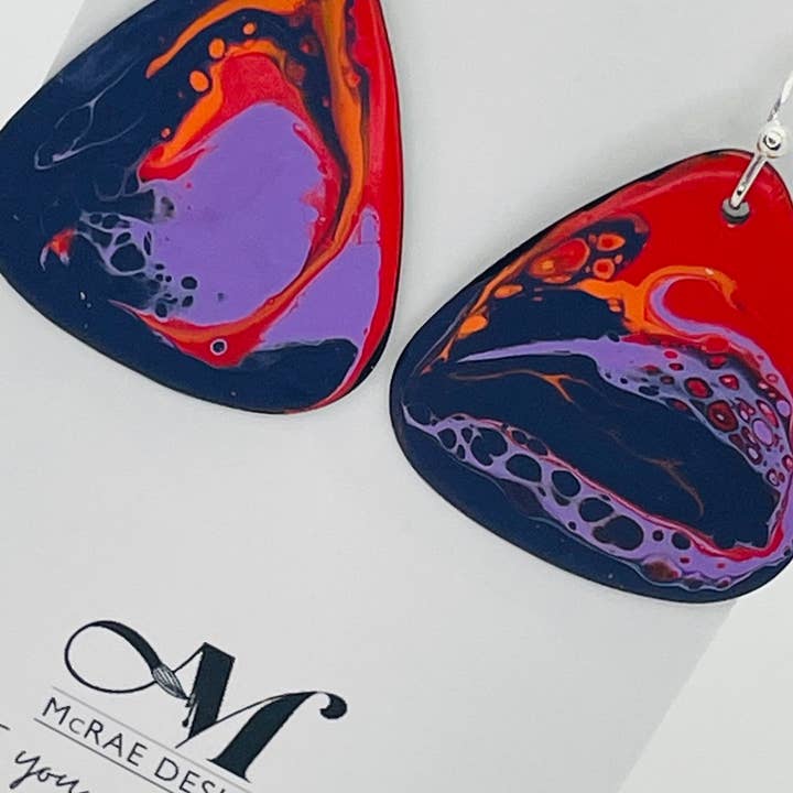 McRae Design - Vendita all'ingrosso Orecchini pendenti - Orecchini a forma di plettro per chitarra
