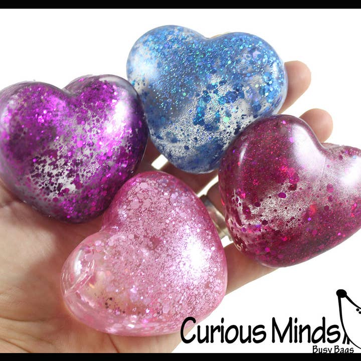 Curious Minds Toys - Wholesale Squishy toy – Kids & Baby - Heart Sugar Ball - Thick Glue/Gel Syrup Molasses Stretch Bal0