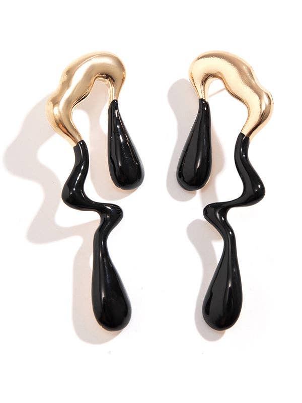 Sheer Trend – Brincos de argola por atacado – Brincos geométricos pendentes com cores contrastantes11