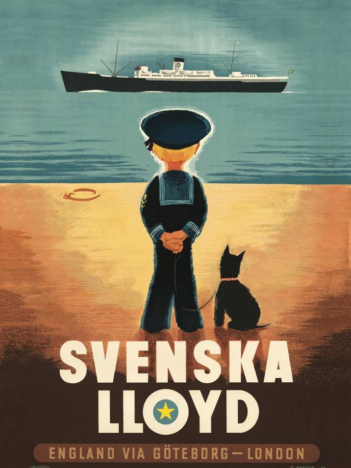 Swedish Lloyd, affiche 50 x 70 cm pour la vente par Come to Finland
