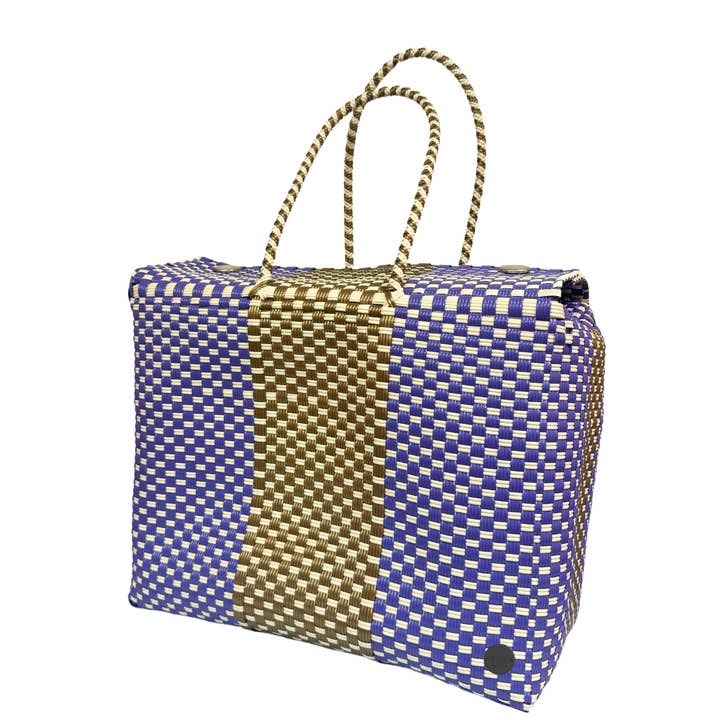 Lila Gold Korb Handtasche XLarge für den Großhandel von Brisla