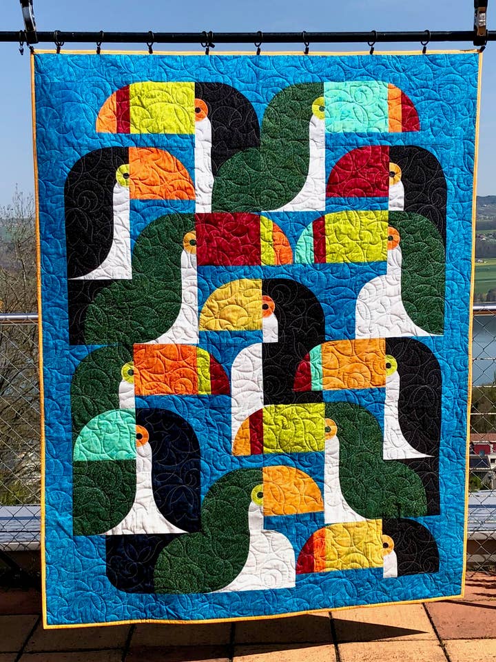 Big Billz, pläd storlek: 130 x 168 cm för wholesale av Quiltfox Design