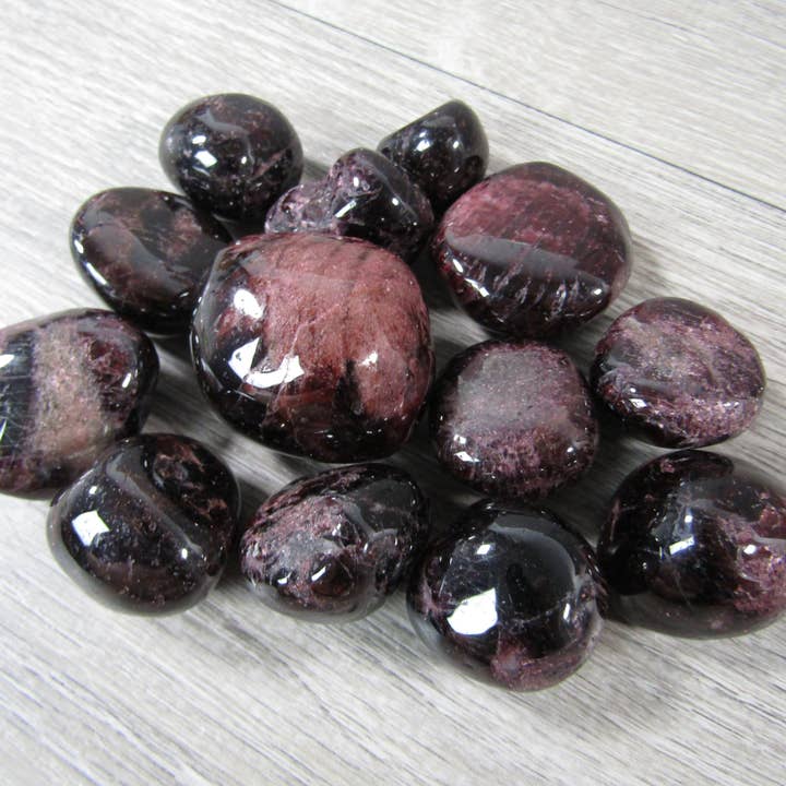Keystone Crystals - Wholesale Spiritual Stone/Crystal - Garnet Tumbled Stones - (1 LB) Bulk Polished Red Crystals3