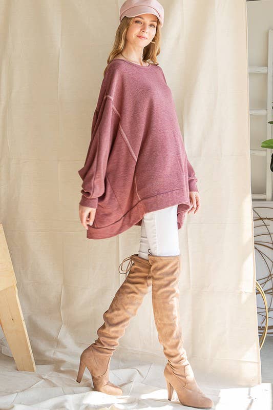 JADE BY JANE - Wholesale Tunic - Women's - OVERSIZE TUNIC WITH SCRUNCHED BACK9