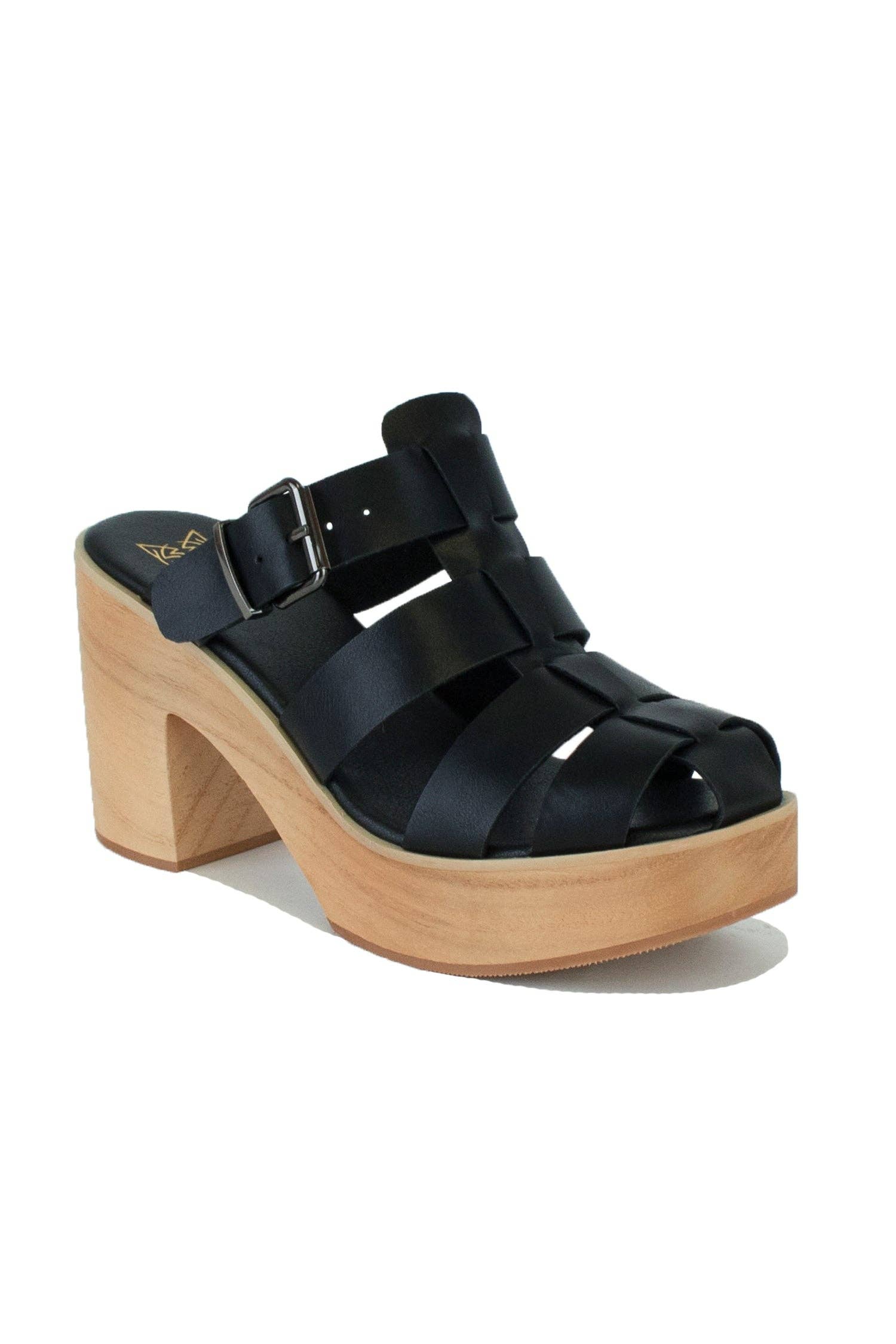 BEAST FASHION - Vente Chaussures à plateforme – femme - PRESLEY-03 Sandale à plateforme en bois1