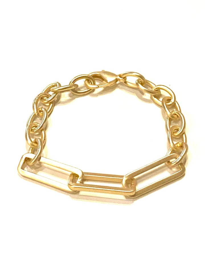 Bentley - bracelet of mixed metals for wholesale by LJ Sonder