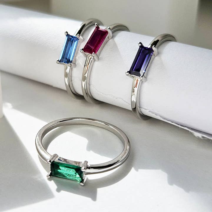 GEBOORTESTEENRING VOOR STOKBROOD - R-FT1160SILVER voor wholesale door HolyBang Jewels