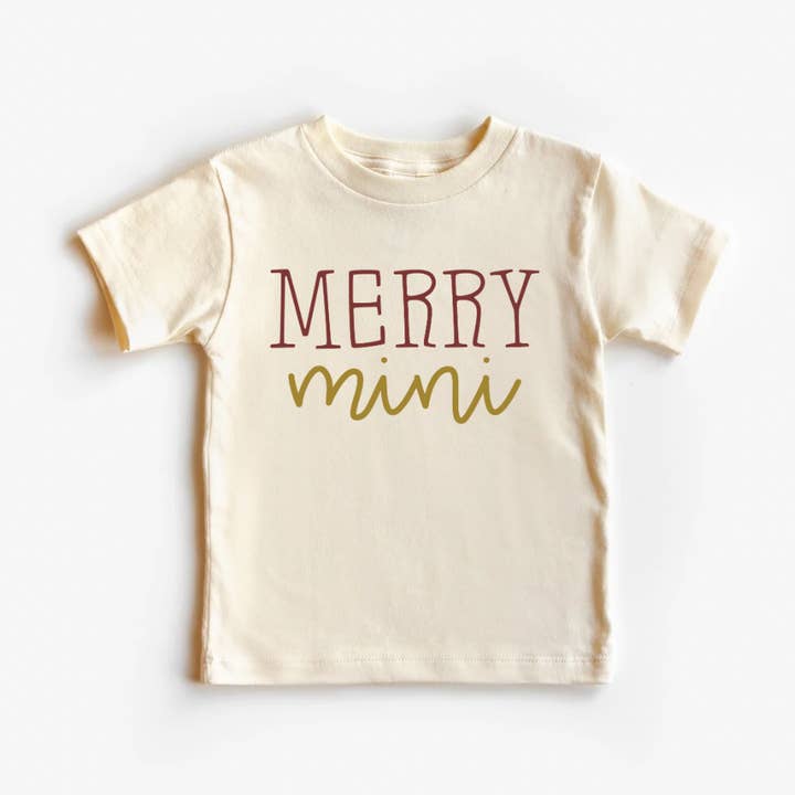 Merry Mini | Body o Camiseta para Bebé 100% Algodón | Navidad para venta al por mayor de Wildflowers + Cotton