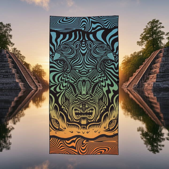 Ultimate Towel - Dancing Tiger for wholesale by Happy Faced