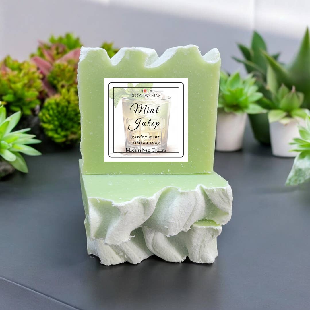 NOLA Soap Works - Wholesale Bar Soap - Mint Julep - Eucalyptus Spearmint Soap