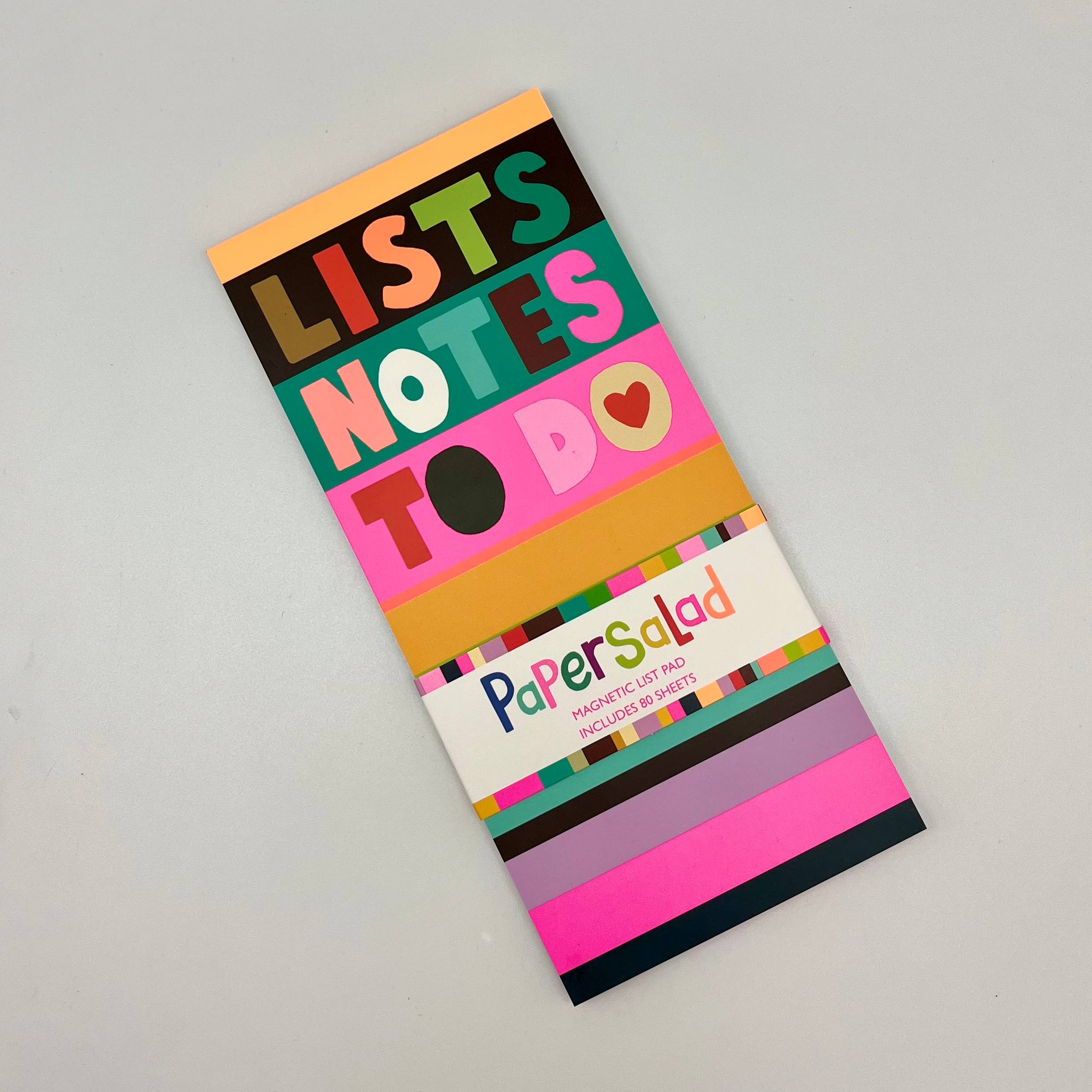 The Great British Card Company (GBCC) Ltd - Wholesale Notepad - Magnetic List Pad Notes To Do List Stripes Bright Stationery2