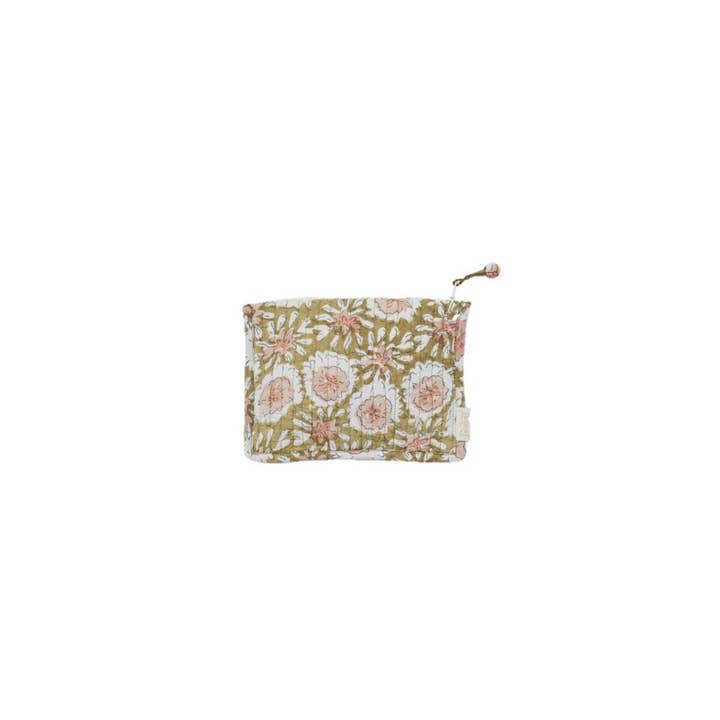 Small Pouch - Margotte Olive for wholesale by Bonheur du Jour