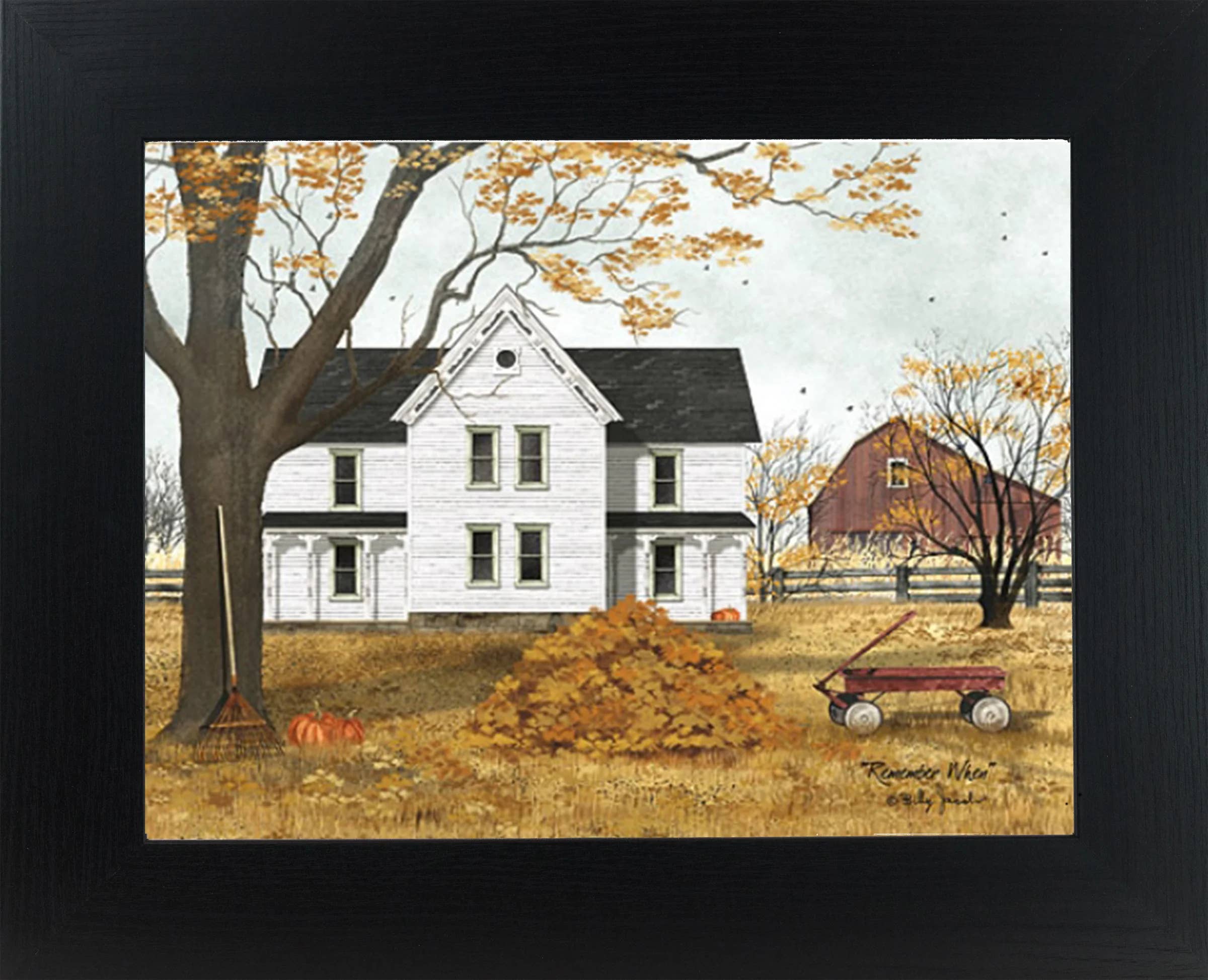 Summer Snow Art - Wholesale Art Print - Remember When By Artist Billy Jacobs Art Framed Print