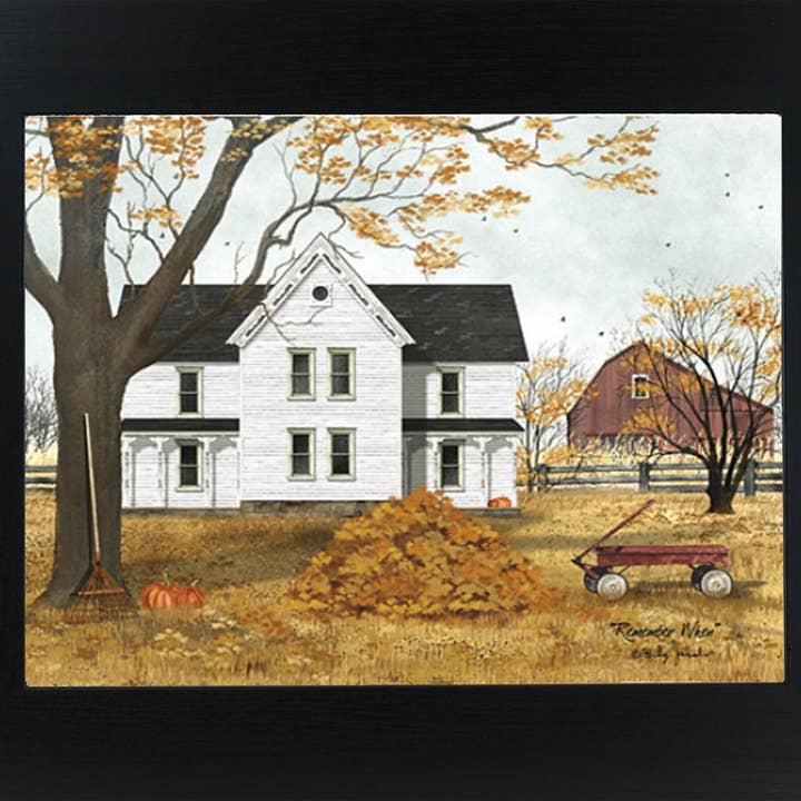 Summer Snow Art - Wholesale Art Print - Remember When By Artist Billy Jacobs Art Framed Print