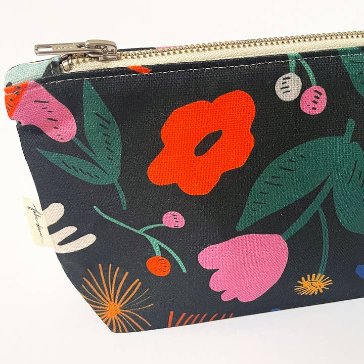 Fabric Drawer - Wholesale Pouch – Women’s - Handmade Make-up, Travel, Fabric Zip Purse - Floral Pop2
