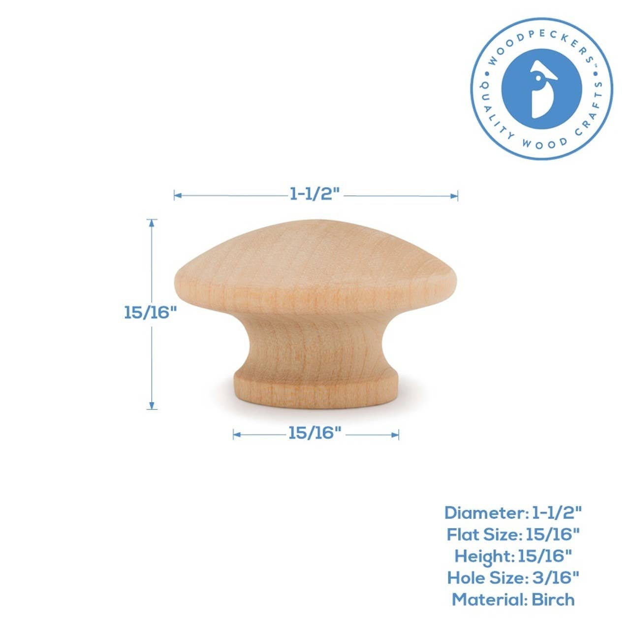 Woodpeckers Crafts - Wholesale DIY Craft Kit - Wooden End Grain Knobs5