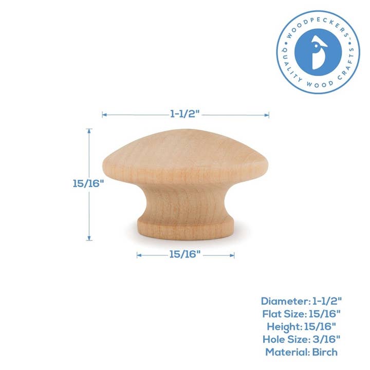 Woodpeckers Crafts - Wholesale DIY Craft Kit - Wooden End Grain Knobs5